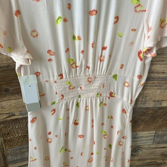 Nordstrom BP Floral Dress pink SMALL short sleeves Bohemian NEW - Picture 9 of 13